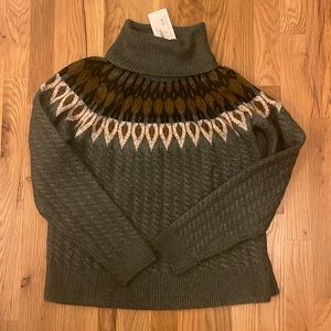 Evereve Hadley Fair Isle Turtleneck Pullover